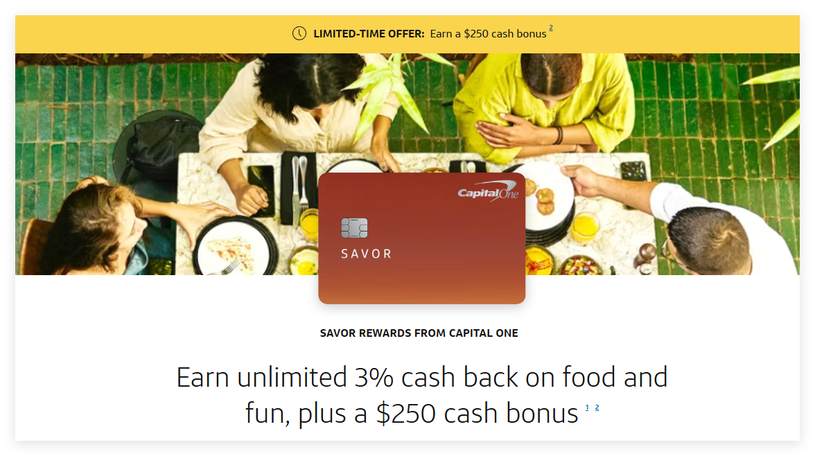 图片[1]-Capital One Savor Rewards信用卡【2024.10更新：$250开卡奖励】-海外云居民