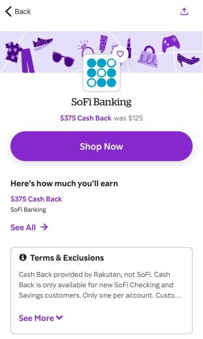 史高：SoFi $725开户奖励($400 Rakuten + $325 Refer)+支持ITIN-海外云居民