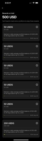 US zone OKX deposit $2550 USDG 90 days get $500 (10/31 deadline)-Overseas cloud residents