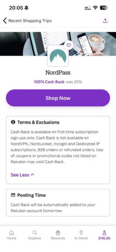 NordPass & NordProtect 100%返利 + Rakuten $50 Refer-海外云居民