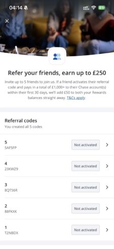 Chase UK开户 + £50 Refer ，有需要的来（5个名额）-海外云居民