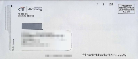CITI：PO Box 6761, Sioux Falls, SD 57117-6500-海外云居民