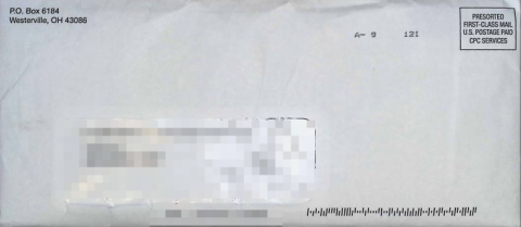 Chase：PO Box 6184, Wesrerville, OH 43086-海外云居民